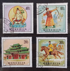 Монголія Монголия ^/--/^ Монголия 1970 г -  Монгольская традиционная жизнь, 5 шт  (см.фото) ^_^^^ Монголія 1970 р. - Монгольське традиційне життя, 5 шт. - фото фото фото