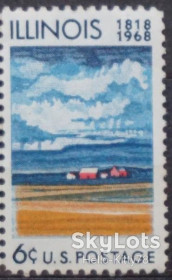 Північна Америка Северная Америка ^/--/^ США 1968 150 лет штату Иллинойс Mi 943 MNH ^_^^^ США 1968 150 років штату Іллінойс Mi 943 MNH - фото фото фото