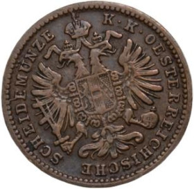 Австрія Австрия ^/--/^ 1 крейцер, 1885 г. Австро-Венгрия ^_^^^ 1 крейцер, 1885 р. Австро-Угорщина - фото фото фото