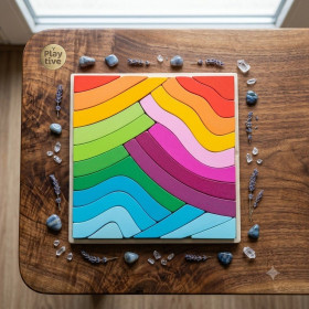 Пазли, мозаїки Пазлы, мозаики ^/--/^ Дерев&amp;apos;яний розвиваючий пазл Playtive Rainbow Puzzle Box, 23 елементи. ^_^^^ Деревянный развивающий пазл Playtive Rainbow Puzzle Box, 23 элементы. - фото фото фото