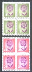 НДР, ФРН ГДР, ФРГ ^/--/^ Германия  1964 г MNH - квартблок ^_^^^ Німеччина 1964 MNH - квартблок - фото фото фото