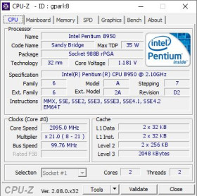 Процесори Процессоры ^/--/^ Процесор для ноутбука Intel Pentium B /--/ 950 SR /--/ 07 /--/ T 2.1 GHz / 2 /--/ M / 35 W Socket G /--/ 2 ^_^^^ Процессор для ноутбука Intel Pentium B /--/ 950 SR /--/ 07 /--/ T 2.1 GHz / 2 /--/ M / 35 W Socket G /--/ 2 - фото фото фото