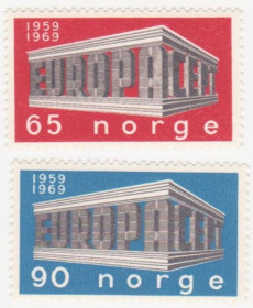 Скандинавія Скандинавия ^/--/^ Норвегия 1969 г.№ 599‑600 ** серия ^_^^^ Норвегія 1969 р. No 599‐600 ** серія - фото фото фото