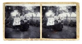 Листи, фото Письма, фото ^/--/^ Стара стереопара стереофото стереоскопічна карточка З дітьми, 1907 р. Росія ^_^^^ Старая стереопара стереофото стереоскопическая карточка С детьми, 1907 г. Россия - фото фото фото