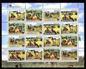 Фауна Фауна ^/--/^ NM Фауна .  Гвинея Биссау 2008 г MNH - м/л - WWF ^_^^^ NM Фауна . Гвінея Біссау 2008 р MNH - м/л - WWF - фото фото фото