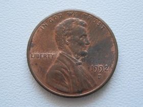 Обігові Обиходные ^/--/^ США 1 цент 1992 года D 21506 ^_^^^ США 1 цент 1992 року D 21506 - фото фото фото