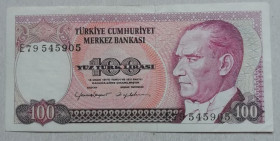 Туреччина Турция ^/--/^ Турция 100 лир 1970 1984 - 2002 UNC ^_^^^ Туреччина 100 лір 1970 1984 — 2002 UNC - фото фото фото