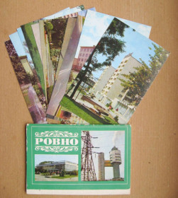 СРСР СССР ^/--/^ РІВНЕ - РОВНО = повний набір листівок 1982 р. = 11 шт. ^_^^^ РОВНО - полный набор листовок 1982 г. = 11 шт. + + - фото фото фото