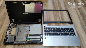Корпуса Корпуса ^/--/^ Asus R /--/ 556 /--/ L  корпус, клавіатура, петлі, рамка, шлейф, та інше ^_^^^ Asus R /--/ 556 /--/ L корпус, клавиатура, петли, рамка, шлейф, и другое - фото фото фото