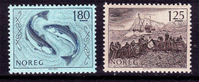 Малі Держави Європи Малые Государства Европы ^/--/^ ZM Норвегия  1977 г  MNH рыба , рыбалка ^_^^^ ZM Норвегія 1977 р MNH риба, риболовля - фото фото фото