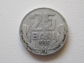 Молдова Молдова ^/--/^ Молдова 25 бани 1995 года 32578 ^_^^^ Молдова 25 лазні 1995 року 32578 - фото фото фото