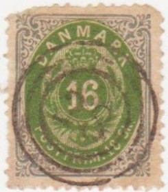Скандинавія Скандинавия ^/--/^ Дания 1870 г..№  20  гашеная ^_^^^ Данія 1870 р. No 20 гашена - фото фото фото