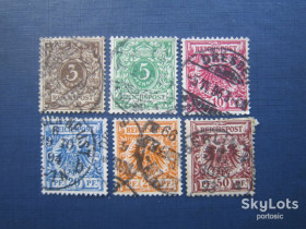 Інше Другое ^/--/^ 6 марок Германия империя 1889 стандарт 3-5-10-20-25=50 пф  (без 2 пф) гаш КЦ 6 $ ^_^^^ 6 марок Німеччина імперія 1889 стандарт 3-5-10-20-25=50 пф (без 2 пф) гаш КЦ 6 $ - фото фото фото