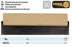 Інший інструмент Другой инструмент ^/--/^ Шпатель для фуги l /--/ 300 мм VOREL-06331 ^_^^^ Польща l /--/ 300 мм VOREL-06331 - фото фото фото