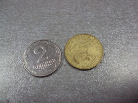 Франція Франция ^/--/^ монета франция 5 сантимов 1973 №8410 ^_^^^ Монета франція 5 сантимів 1973 No /--/ 8410 - фото фото фото