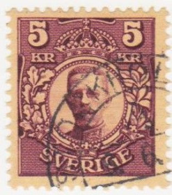 Скандинавія Скандинавия ^/--/^ Швеция 1911  г. № 63 гашеная ^_^^^ Швеція 1911 р. No 63 гашена - фото фото фото