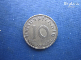 Германія (-) Германия (-) ^/--/^ Монета 10 пфенігів Німеччина Рейх 1938 Е свастика ^_^^^ Монета 10 пфеннигов Германия Рейх 1938 Э свастика - фото фото фото