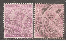 Індія Индия ^/--/^ Бр.Индия 1911 Sc.84 гаш. с разновид.   (SG 166,167) ^_^^^ Бр.Індія 1911 Sc.84 гаш. з різновид. (SG 166,167) - фото фото фото
