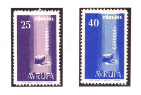 Туреччина Турция ^/--/^ Турция 1958 г MNH - EUROPA  - CEPT ^_^^^ Туреччина 1958 MNH - EUROPA - CEPT - фото фото фото