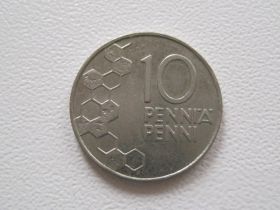 Фінляндія Финляндия ^/--/^ Финляндия 10 пенни 1995 года #16482 ^_^^^ Фінляндія 10 пенні 1995 року #16482 - фото фото фото