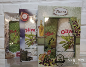 Рушники Полотенца ^/--/^ Набір кухонних рушників Vianna 40 /--/ х /--/ 60 см 2 шт. ^_^^^ Набор поваренных рушников Vianna 40 /--/ х /--/ 60 см 2 шт. - фото фото фото
