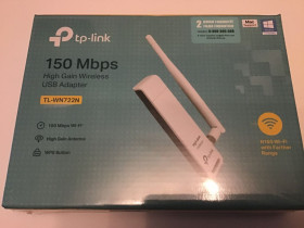 Адаптери Адаптеры ^/--/^ Беспроводной сетевой адаптер TP-LINK TL-WN /--/ 722 /--/ N   (150 /--/ Mbps, USB, внешняя антенна). Новый. Оригинал. ^_^^^ Бездротовий мережевий адаптер TP-LINK TL-WN /--/ 722 /--/ N (150 /--/ Mbps, USB, зовнішня антена). Новий. Оригінал. - фото фото фото