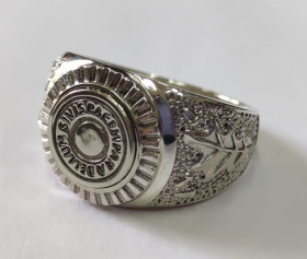 Кільця Кольца ^/--/^ Кольцо Si vis pacem, para bellum 700790 /--/ ЮМ, серебро 925 проба ^_^^^ Кільце Si vis pacem, para bellum 700790 /--/ ЮМ, срібло 925 проба - фото фото фото