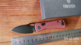 Ножі, мультітули Ножи, мультитулы ^/--/^ TRIVISA Andromeda-RG, 14 /--/ C /--/ 28 /--/ N Blackwash, G /--/ 10 Red, Ceramic Ball Bearing, Outdoor, EDC, Button Liner lock - фото фото фото