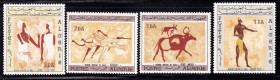 Фауна Фауна ^/--/^ Фауна  Алжир 1966 г  **  - серия - наскальные рисунки ^_^^^ NM Фауна Алжир 1966 ** - серія - наскальні малюнки - фото фото фото