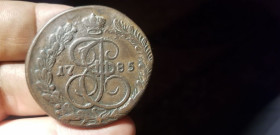 - (Катерина II) - (Екатерина II) ^/--/^ 5 КОПЕЕК 1785  К М  . в коллекцию. ^_^^^ 5 КОПЕЕК 1785 К М. в колекцію. - фото фото фото