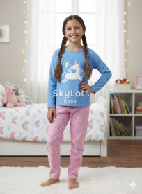 Піжами, халати Пижамы, халаты ^/--/^ Тепла піжама для дівчинки pj collections ^_^^^ Теплая пижама для девочки pj collections - фото фото фото
