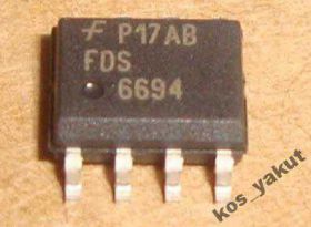 Інші комплектуючі Другие комплектующие ^/--/^ Mosfet, N-Channel_SOP /--/ 8_FDS /--/ 6694, 30 /--/ V_12 /--/ A - фото фото фото