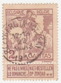 Бенілюкс Бенилюкс ^/--/^ Бельгия 1910  г. № 82 гашеная ^_^^^ Бельгія 1910 р. No 82 гашена - фото фото фото
