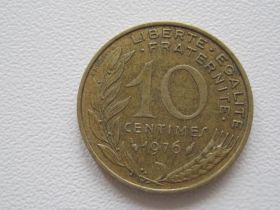 Франція Франция ^/--/^ Франция 10 сантимов 1976 года #15926 ^_^^^ Франція 10 сантимів 1976 року #15926 - фото фото фото