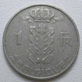 Бельгія Бельгия ^/--/^ Бельгія 1 франк 1963 року Belgique 42583 ^_^^^ Бельгия 1 франк 1963 года Belgique 42583 - фото фото фото