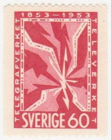 Скандинавія Скандинавия ^/--/^ Швеция 1953 г. № 389 ** ^_^^^ Швеція 1953 No 389 ** - фото фото фото