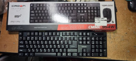 Клавіатури Клавиатуры ^/--/^ Беспроводная клавиатура Crown CMMK-954 /--/ W № 232001140 ^_^^^ Бездротова клавіатура Crown CMMK-954 /--/ W No 232001140 - фото фото фото