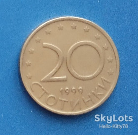 Болгарія Болгария ^/--/^ Болгария 1999 20 стотинок 2 ^_^^^ Болгарія 1999 20 стотинок 2 - фото фото фото
