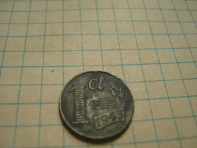 Нідерланди Нидерланды ^/--/^ 1 /--/ цент 1943 Голландія ^_^^^ 1 /--/ цент 1943 Голландия - фото фото фото