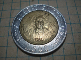 Сан-Марино Сан-Марино ^/--/^ 500 /--/ лір 1984 Сан Маріно, А. Ейнштейн ^_^^^ 500 лир 1984 Сан Марино, А. Эйнщтейн - фото фото фото