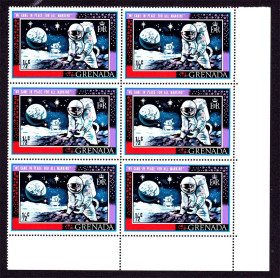 Освоєння космосу Освоение космоса ^/--/^ Космос . Гренада 1969 г  MNH - шестиблок - ^_^^^ Багами / Багамські острови 1969 MNH - шестиблок - фото фото фото