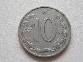 Чехословаччина Чехословакия ^/--/^ Чехословакия 10 геллеров 1961 года 25027 ^_^^^ Чехословаччина 10 геллерів 1961 року 25027 - фото фото фото