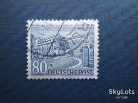 Інше Другое ^/--/^ Марка Німеччина Західний Берлін 1949 архітектура Тенічний коледж 80 пф гаш ^_^^^ Марка Германия Западный Берлин 1949 архитектура Тенический колледж 80 пф гаш - фото фото фото