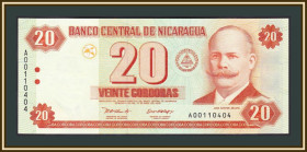 Центральна Америка Центральная Америка ^/--/^ Никарагуа 20 кордоб 2002 P-192 UNC ^_^^^ Нікарагуа 20 кордоб 2002 P-192 UNC - фото фото фото