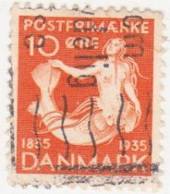 Балтійські країни Балтийские страны ^/--/^ Дания  1935 г. №  226 гашеная ^_^^^ Данія 1935 р. No 226 гашена - фото фото фото
