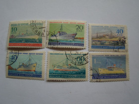 СРСР - СССР - ^/--/^ СССР, Михель 2009, 1217-1218,1232-1235, Морской флот СССР. Пассажирские линии. ^_^^^ СРСР, Міхель 2009, 1217-1218,1232-1235, Морський флот СРСР. Пасажирські лінії. - фото фото фото