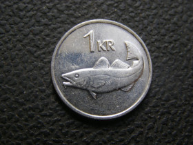 Ісландія Исландия ^/--/^ 1 крона Исландия 2011 г ^_^^^ 1 крона Ісландії 2011 - фото фото фото
