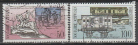 НДР, ФРН ГДР, ФРГ ^/--/^ Германия Німеччина ГДР 1990 почта вагон лошадь ^_^^^ Германия ГДР 1990 начта вагон лошадь - фото фото фото