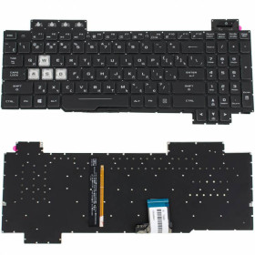 Клавіатури Клавиатуры ^/--/^ Клавиатура для ноутбука ASUS (FX /--/ 505 series) rus, black, без фрейма, подсветка клавиш RGB (ОРИГИНАЛ) ^_^^^ Клавіатура для ноутбука ASUS (FX /--/ 505 series) rus, black, без фрейму, підсвічування клавіш RGB (ОРИГИНАЛ) - фото фото фото