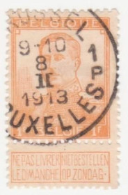 Бенілюкс Бенилюкс ^/--/^ Бельгия 1912  г. № 97 гашеная ^_^^^ Бельгія 1912 р. No 97 гашена - фото фото фото